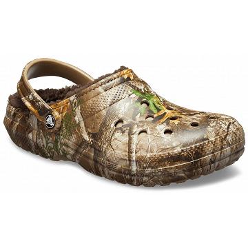 Zuecos Crocs Classic Realtree Edge® Forro Mujer Taupe | Mexico 0138ILHS